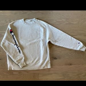 Champion American Flag Patch Reverse Weave Sweatshirt